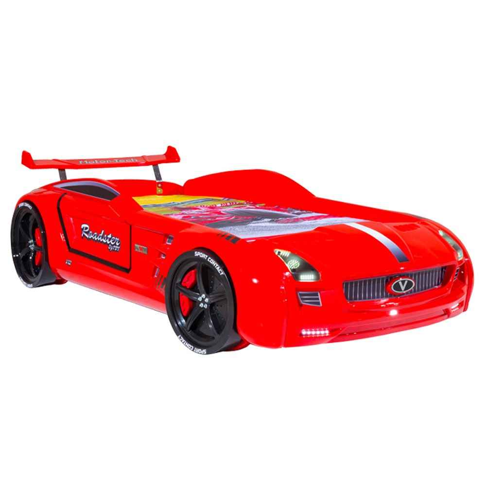 Gencecix Roadstar Standart Genç Odası Araba Karyola Kırmızı