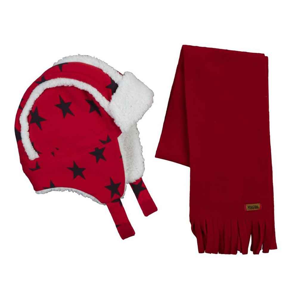 Bebepan 9772 Plane Kaşkol Takım Kırmızı