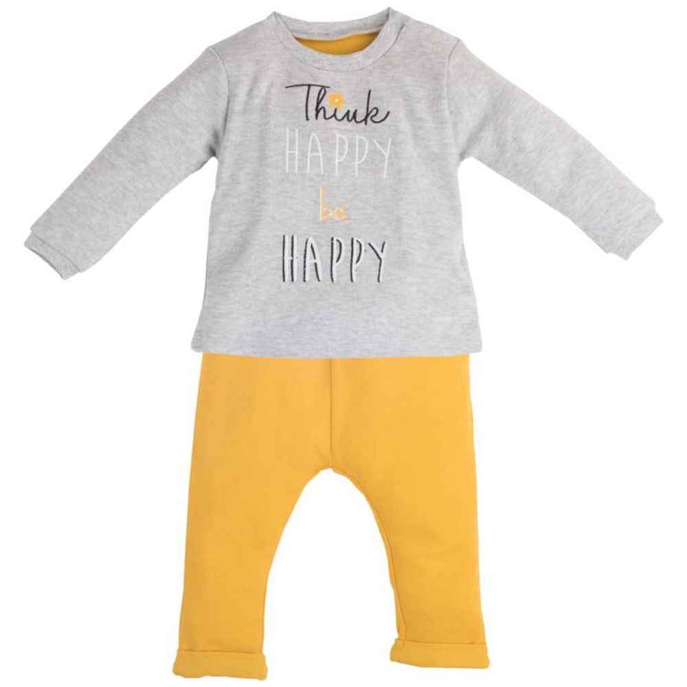 İdil baby 9687 2'li Bebek Takımı Gri-Melanj