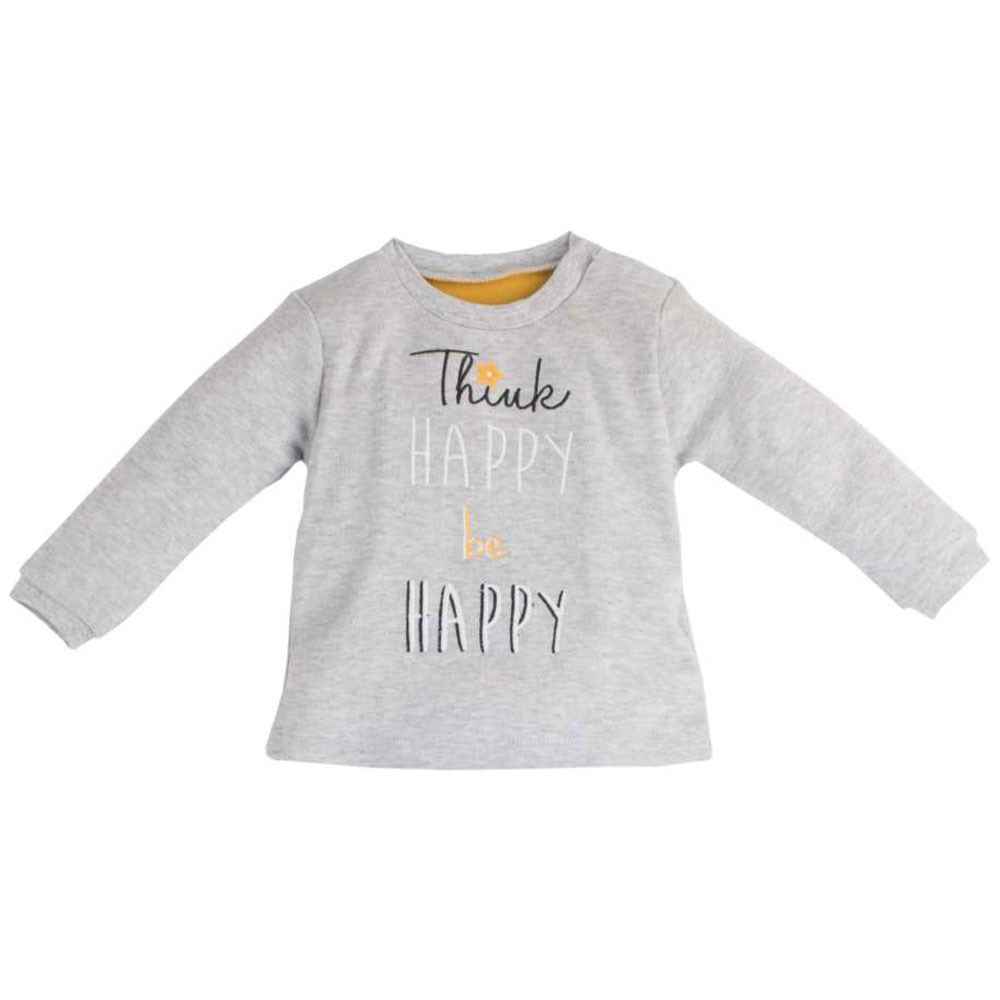 İdil baby 9687 2'li Bebek Takımı Gri-Melanj