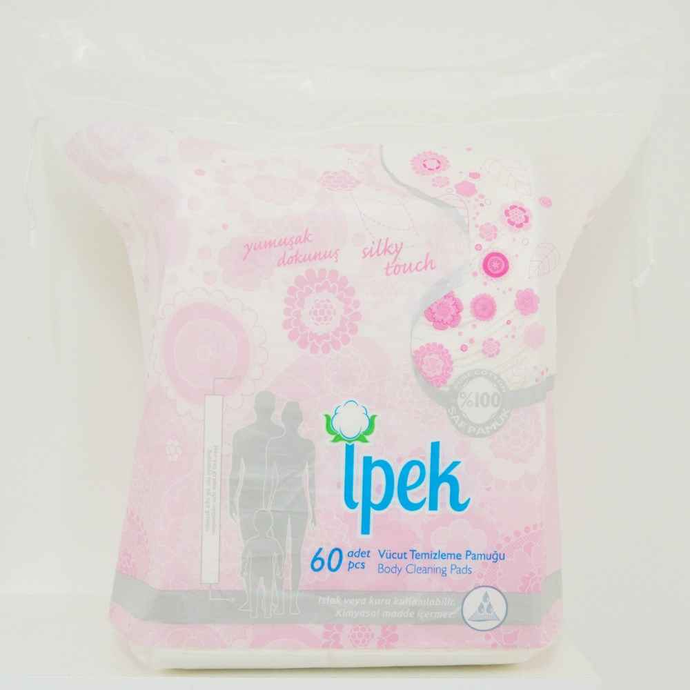 İpek Vücut Temizleme Pamuğu 60lı 