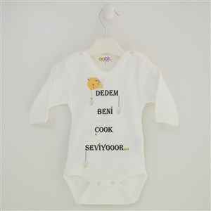 Sebi Bebe 5904 Baskılı Bebek Body Krem