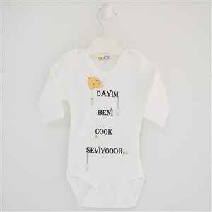 Sebi Bebe 5904 Baskılı Bebek Body Krem
