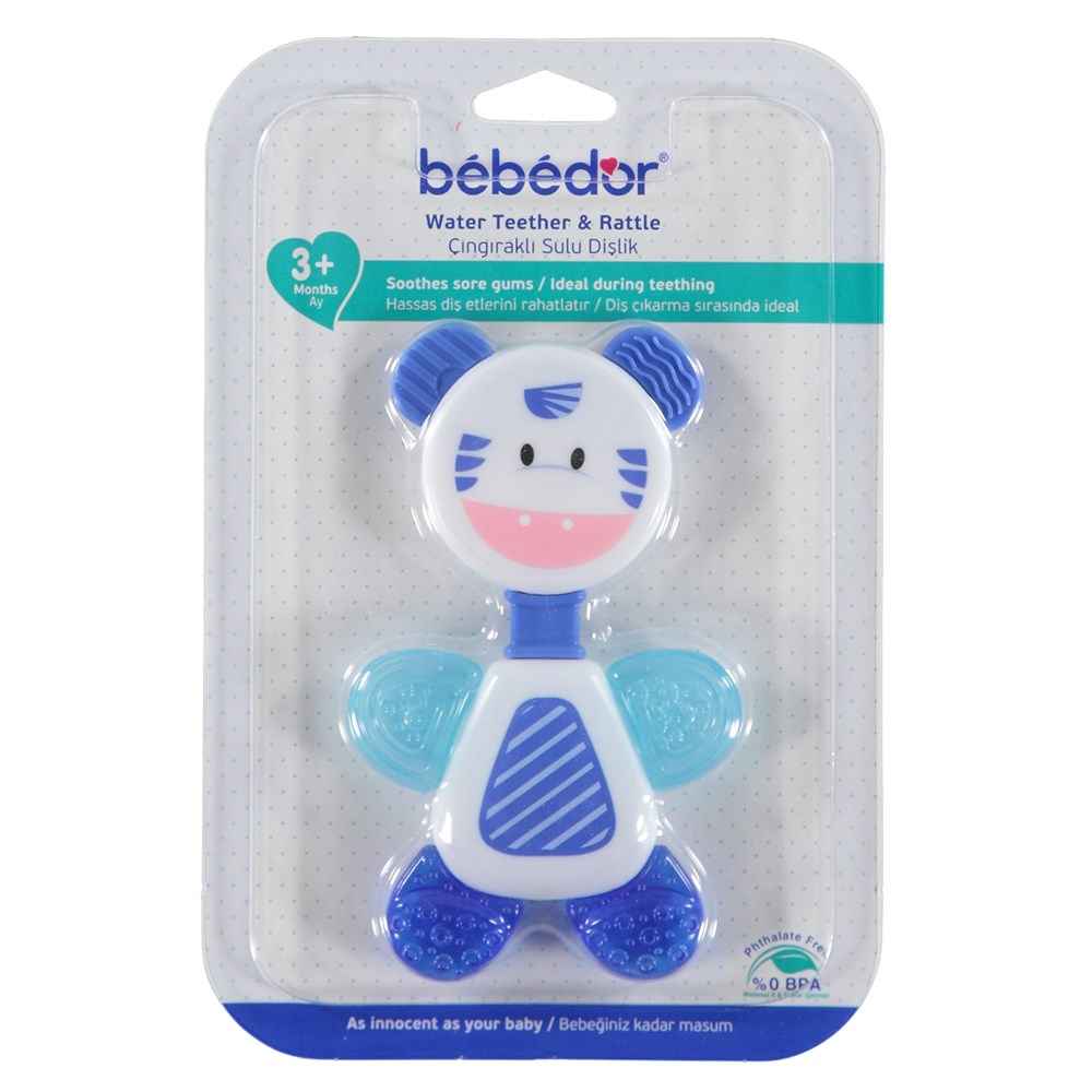 Bebedor 518 Çıngıraklı Sulu Dişlik Mavi