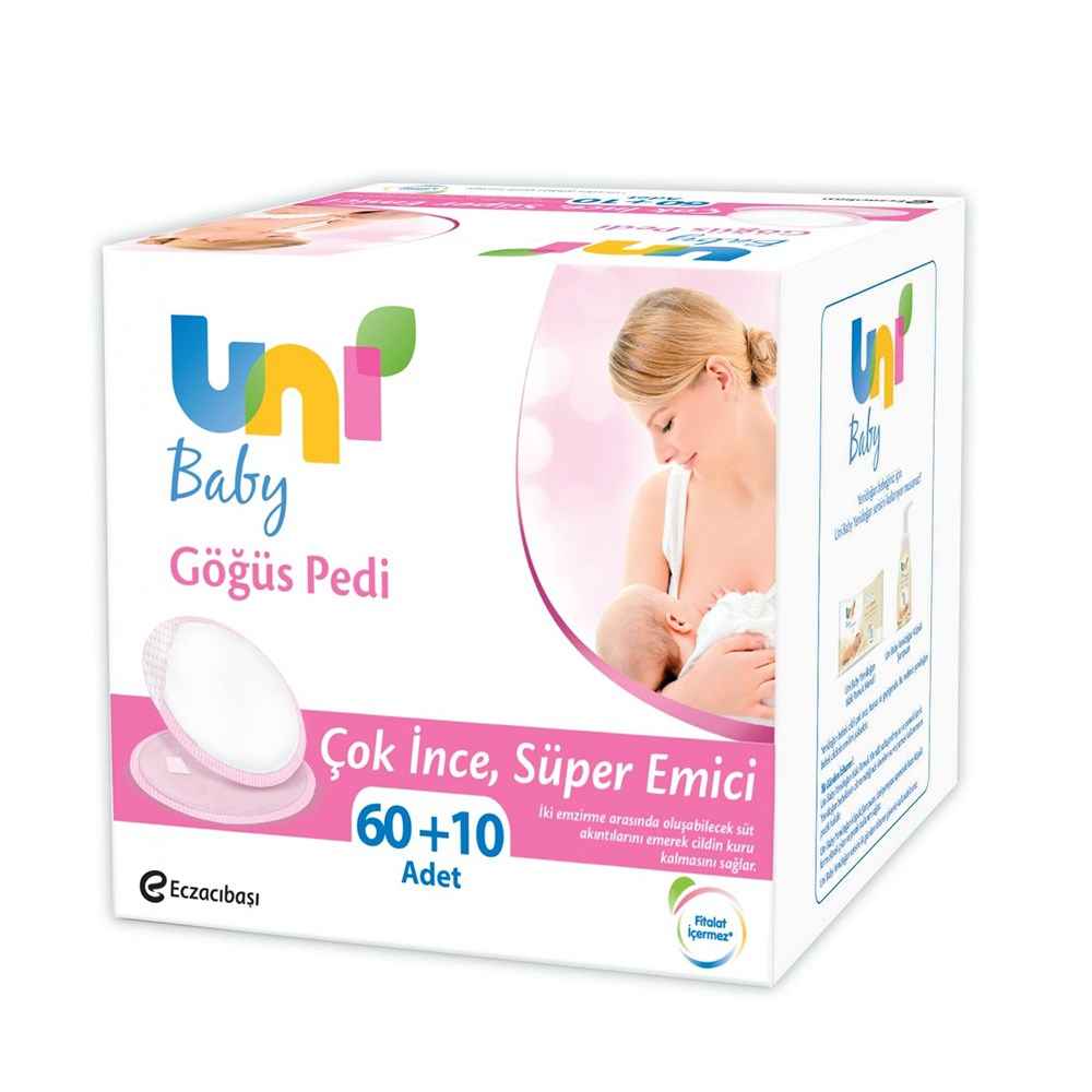 Uni Baby 730030 Göğüs Pedi 60+10 Adet 