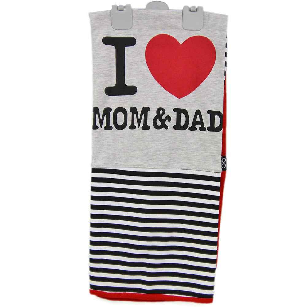 Babycool 44626 I Love Mom & Dad Bebek Battaniyesi Kırmızı