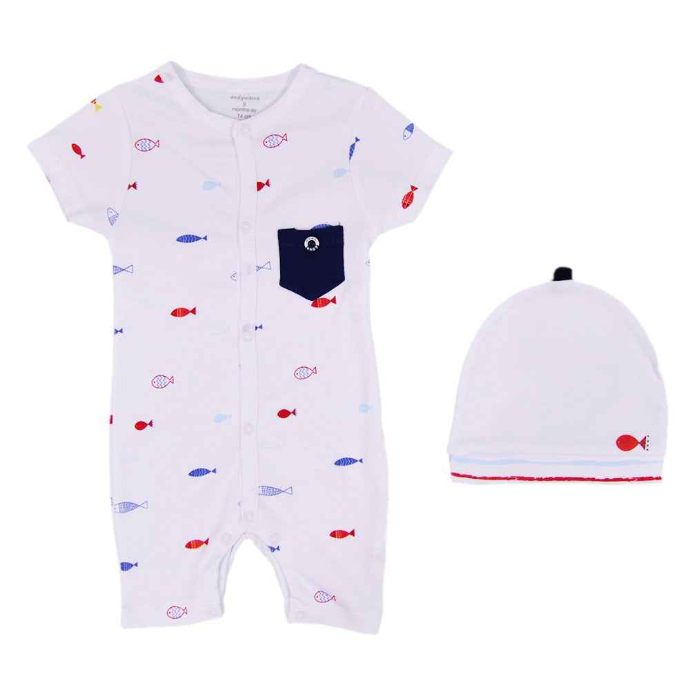 Andywawa AC8567 Aquarium Fish Bebek Tulumu Beyaz