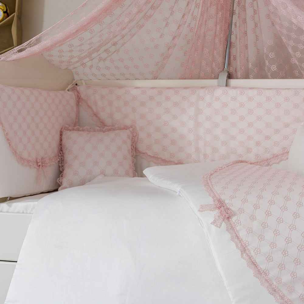 Mini Baby Daisy Bebek Uyku Seti 10 Parça 70x130 cm Pembe