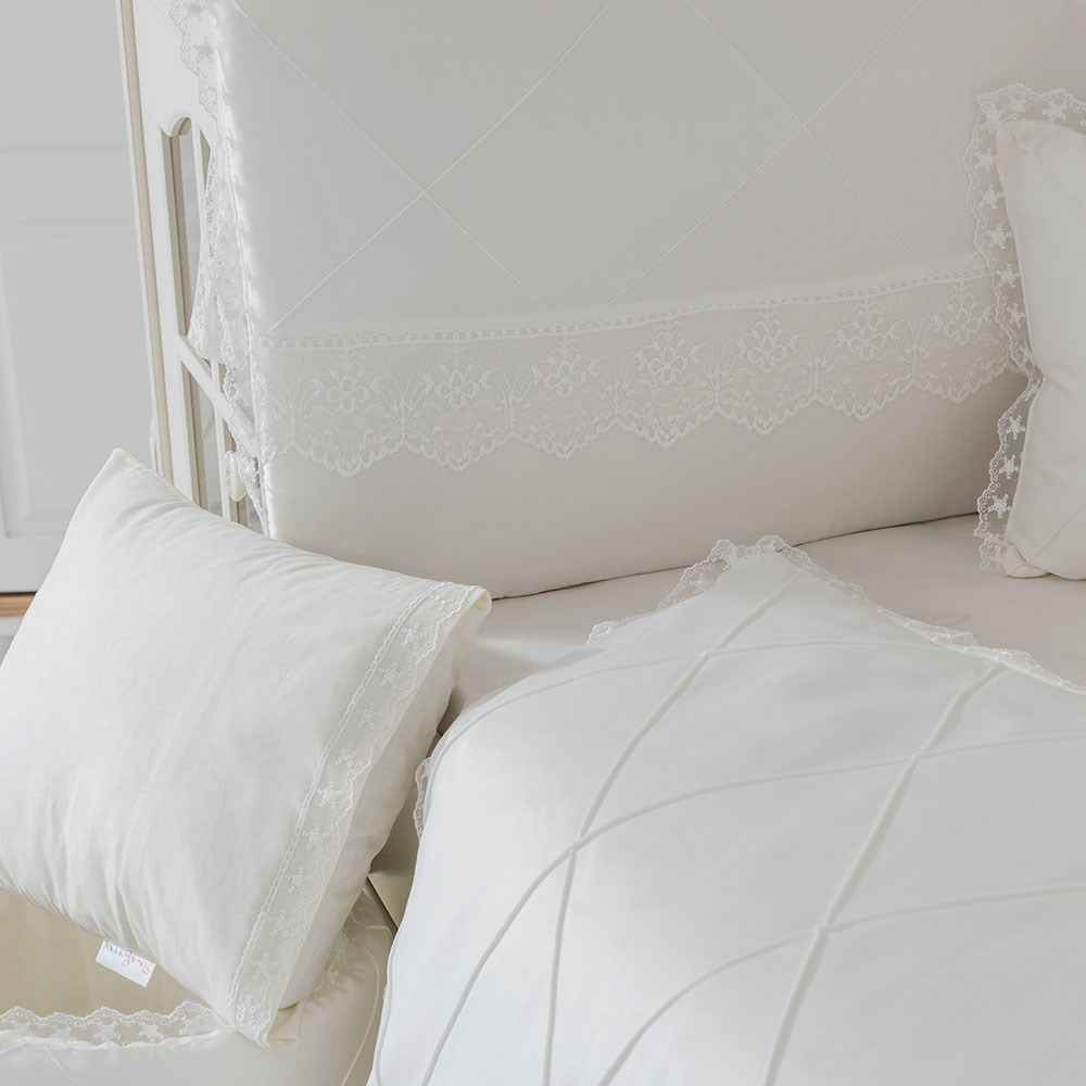 Mini Baby Nervür Bebek Uyku Seti 10 Parça 70x130 cm Krem