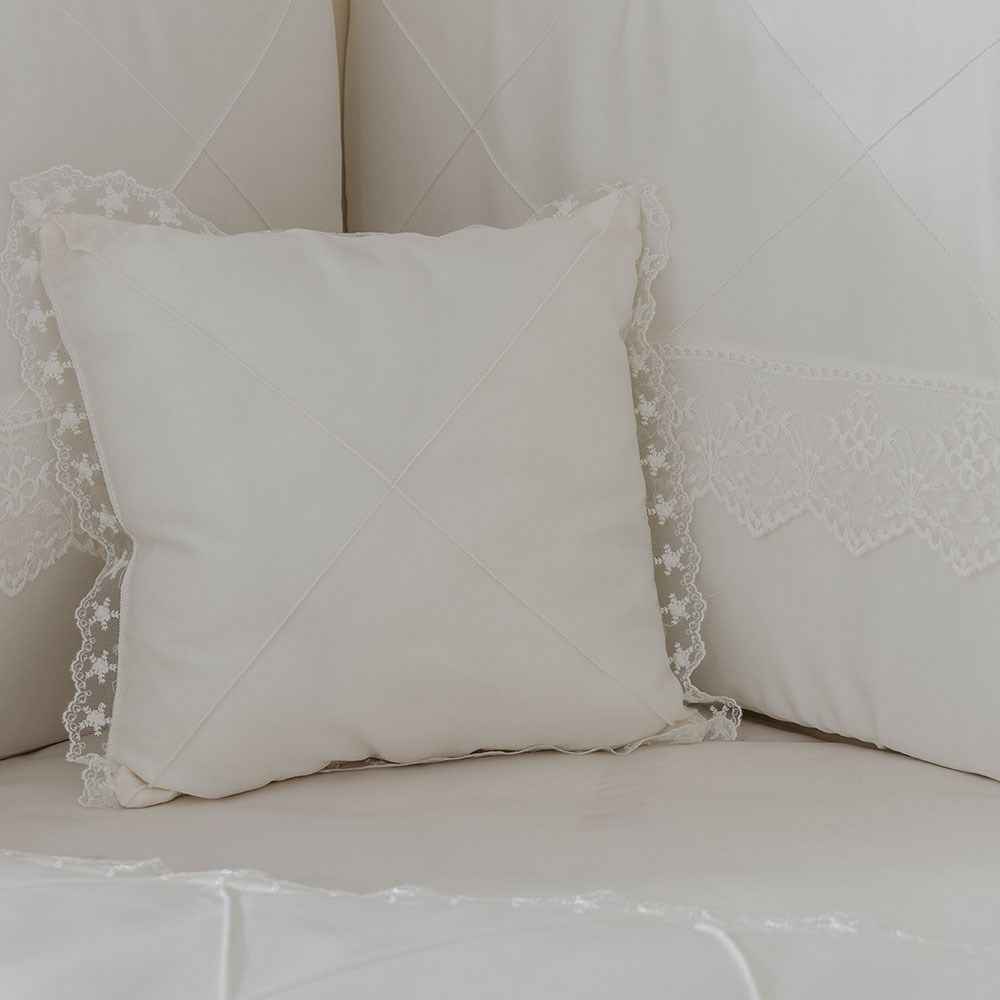 Mini Baby Nervür Bebek Uyku Seti 10 Parça 70x130 cm Krem