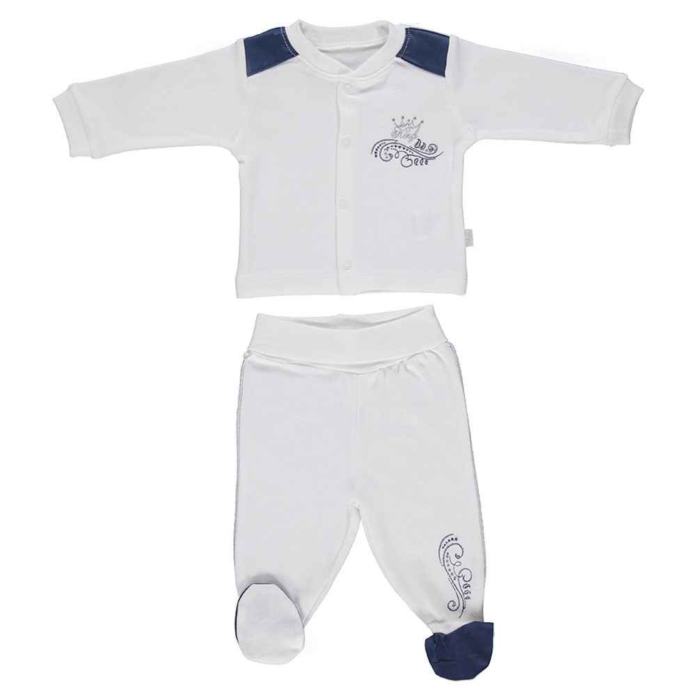 Bebetto F942 Penye Bebek Pijama Takımı Lacivert