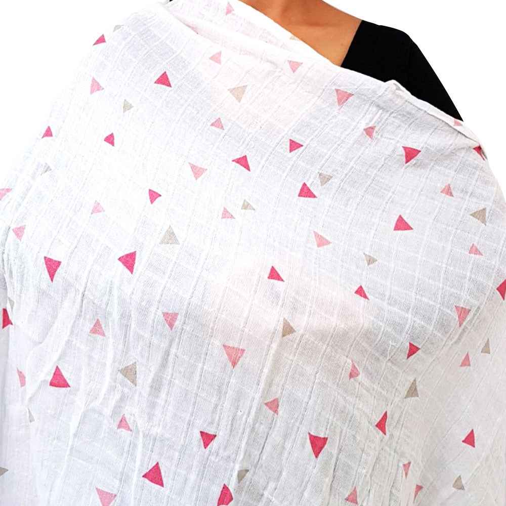 Momeasy Tekli Müslin Örtü 100x120 cm Pembe