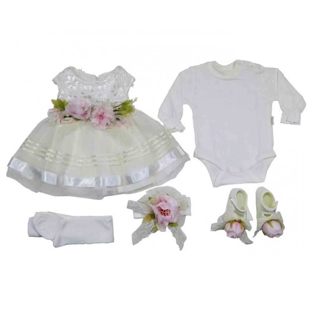 Eda Baby 1147 Bebek Mevlüt Takımı 0-3 Ay Pembe