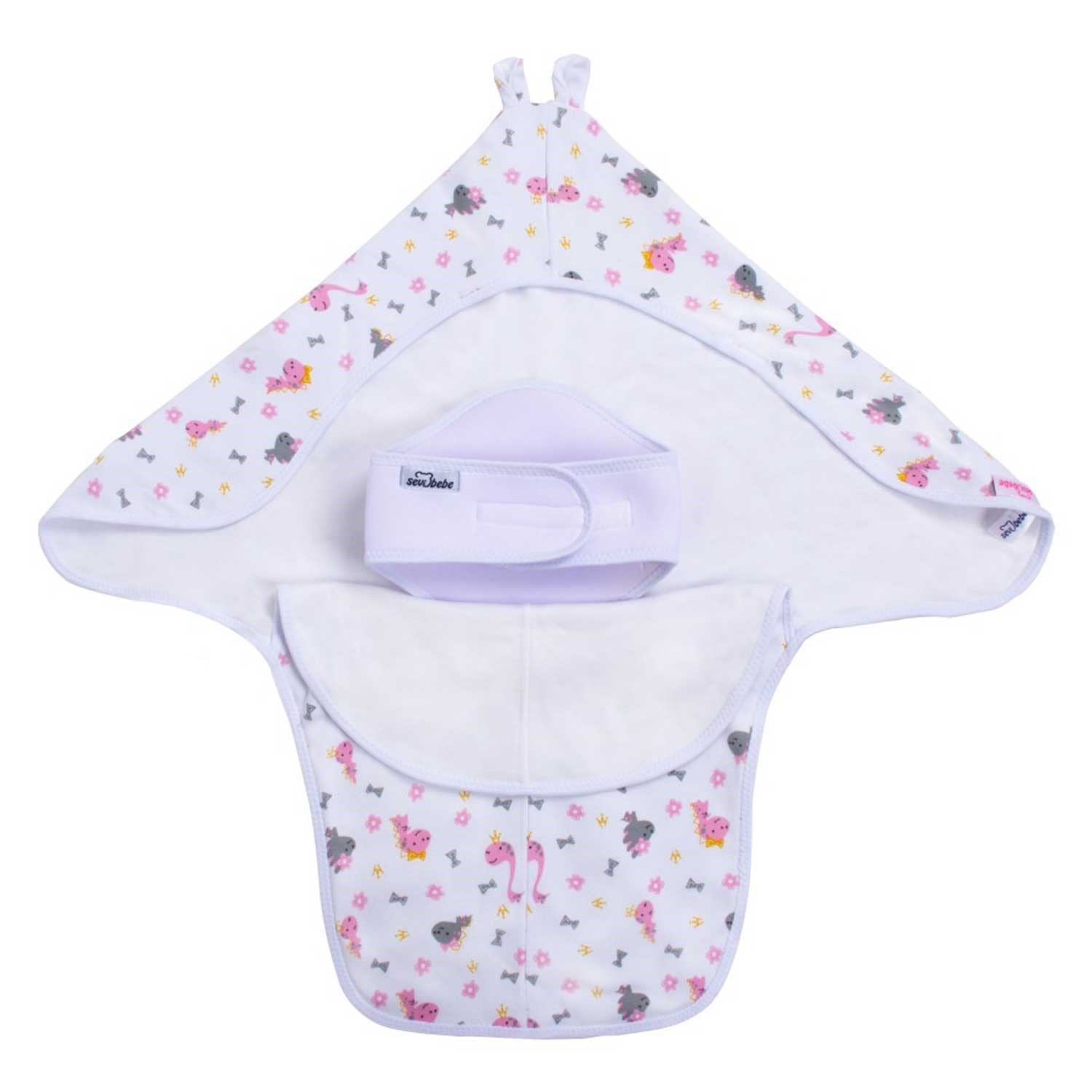Sevi Bebe 558 İnterlok Bel Koruyuculu Kundak Pembe