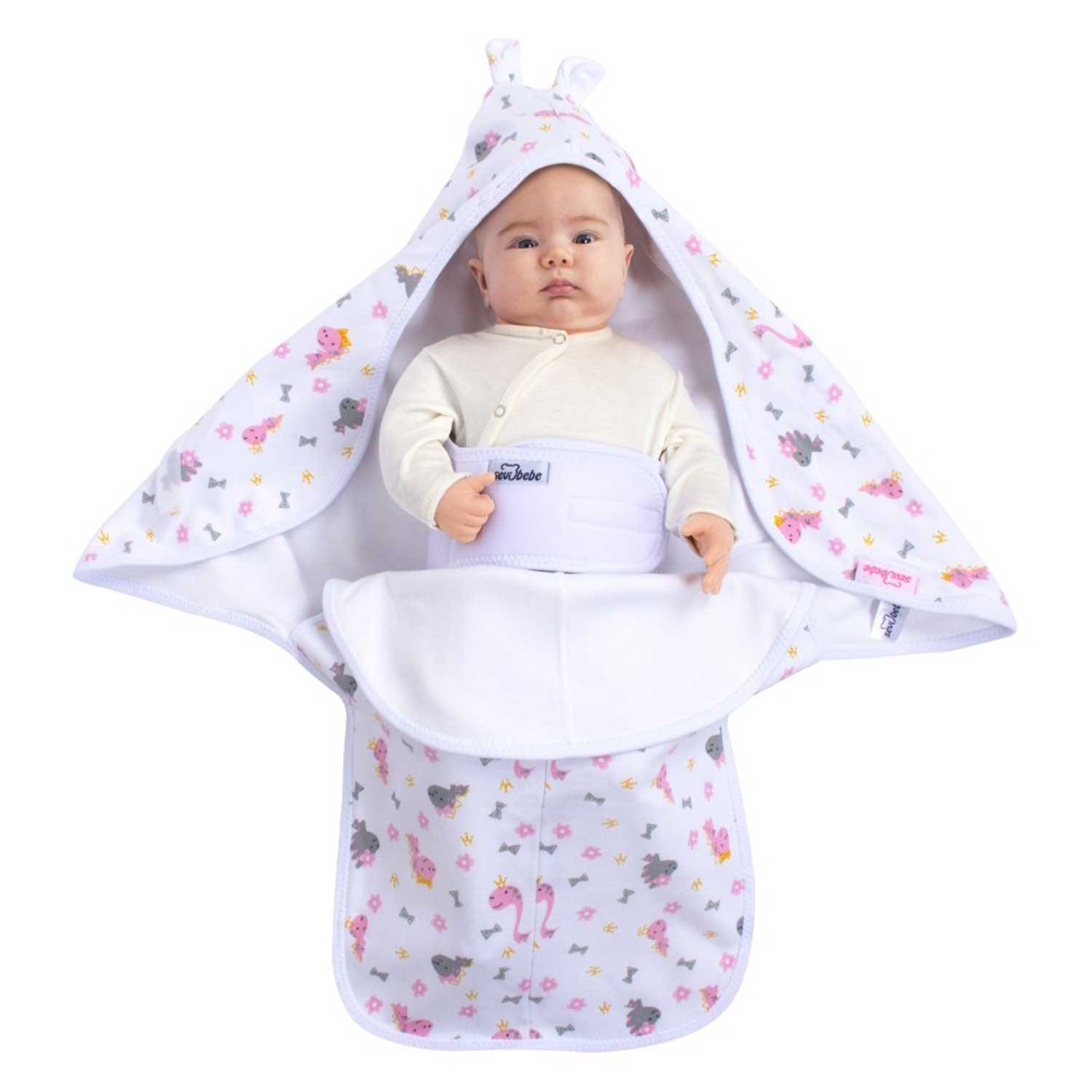 Sevi Bebe 558 İnterlok Bel Koruyuculu Kundak Pembe