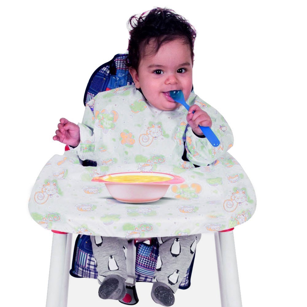 Sevi Bebe 5'li Kullan At Kollu Mama Sandalyesi Önlüğü 264 Turuncu