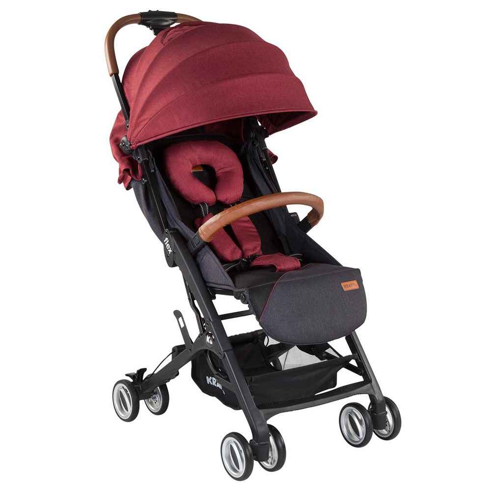 Kraft Flex Tek Yönlü Bebek Arabası Bordo Fiyatı İlke Bebe