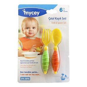 Mycey Çatal Kaşık Seti 6+ Ay 