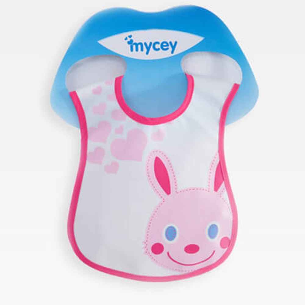 Mycey Leke Tutmaz Bebek Mama Önlüğü Pembe Fiyatı İlke Bebe
