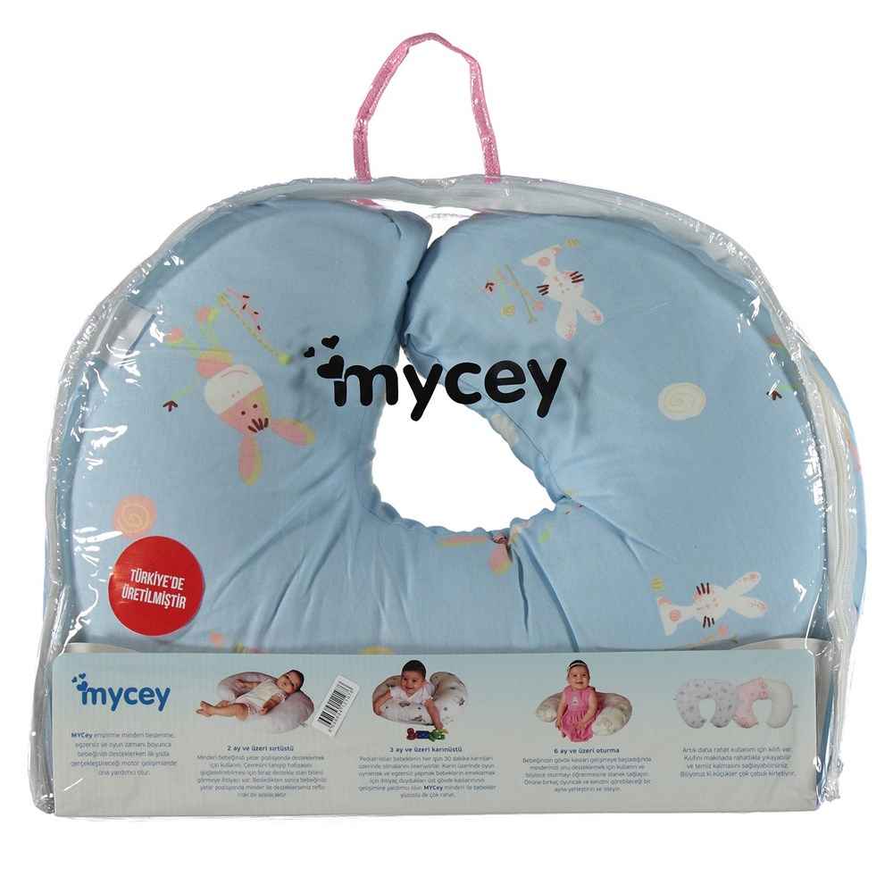 Mycey Emzirme Ve Destek Minderi Mavi