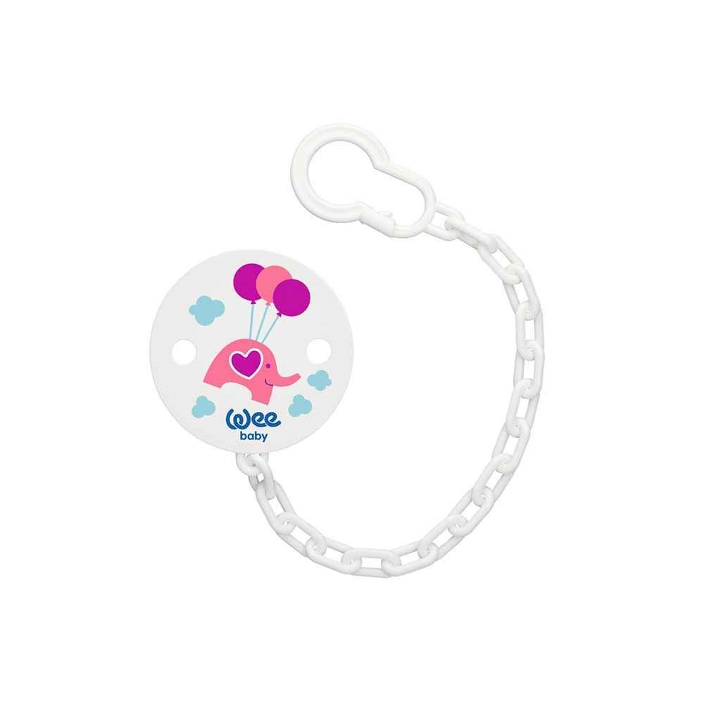 Wee Baby 901 Desenli  Emzik Askısı Pembe