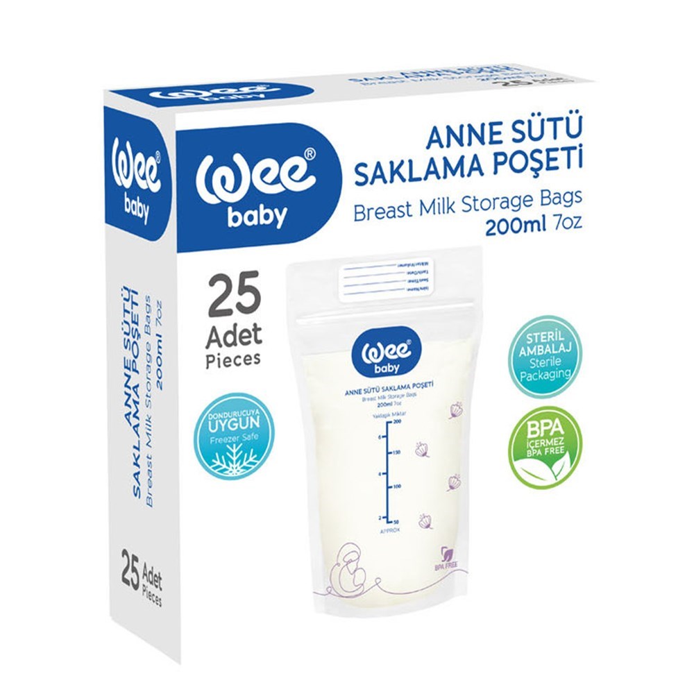 Wee Baby 889 Anne Sütü Saklama Poşeti 