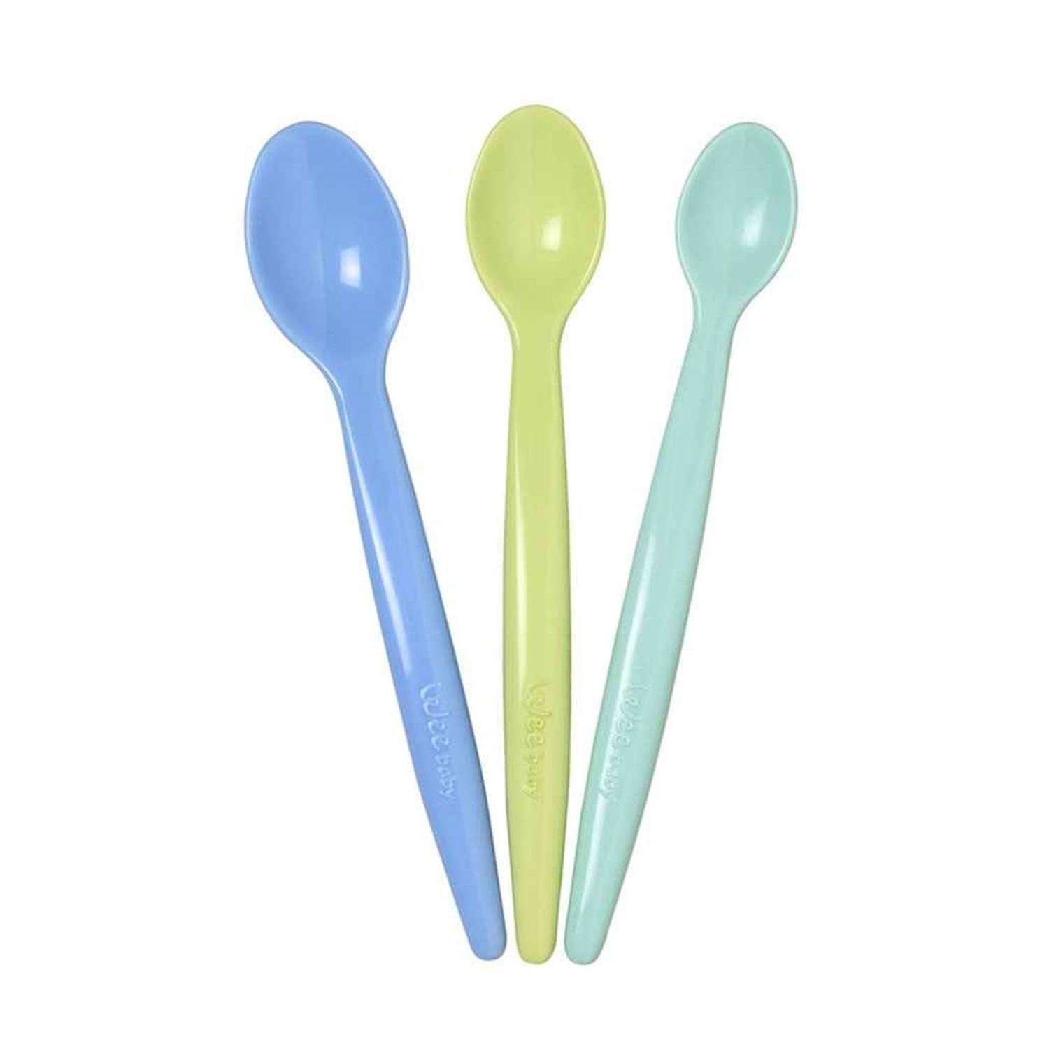 Wee Baby 3'lü Set Mama Kaşığı 123 Açık Mavi