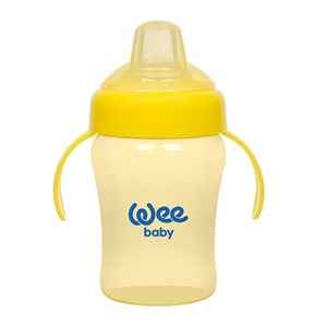 Wee Baby 775 Akıtmaz Kulplu Bardak 240 ml Sarı