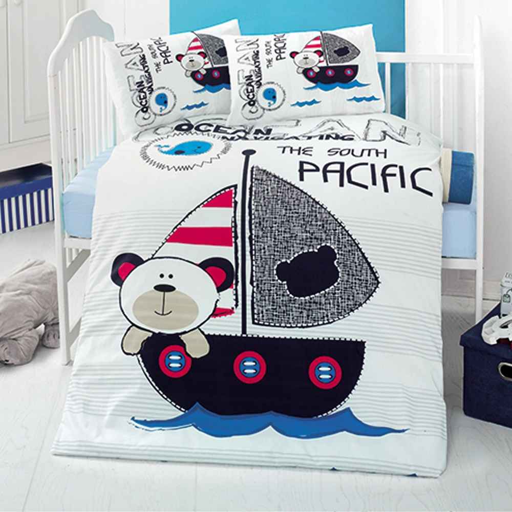 Kidboo Pacific 4 Parça Bebek Nevresim Takımı 100x150 cm Fiyatı İlke Bebe