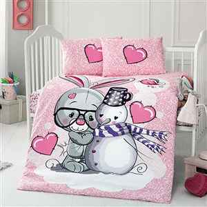 Kidboo Love 4 Parça Bebek Nevresim Takımı 100x150 Cm 