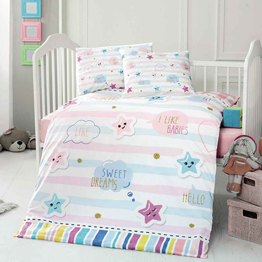 Kidboo Dream 4 Parça Bebek Nevresim Takımı 100X150 Cm Fiyatı İlke Bebe