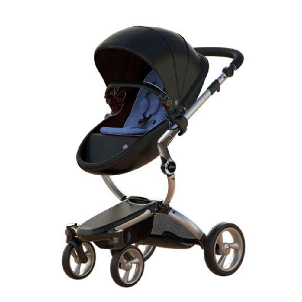 Mima Xari İkili Sistem Portbebeli Bebek Arabası Denim Blue
