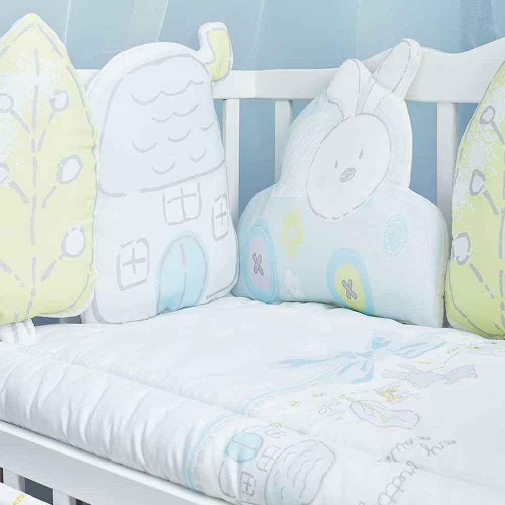 Aybi baby Trendy Anne Yanı Beşik Tekstili 10 Parça Mavi