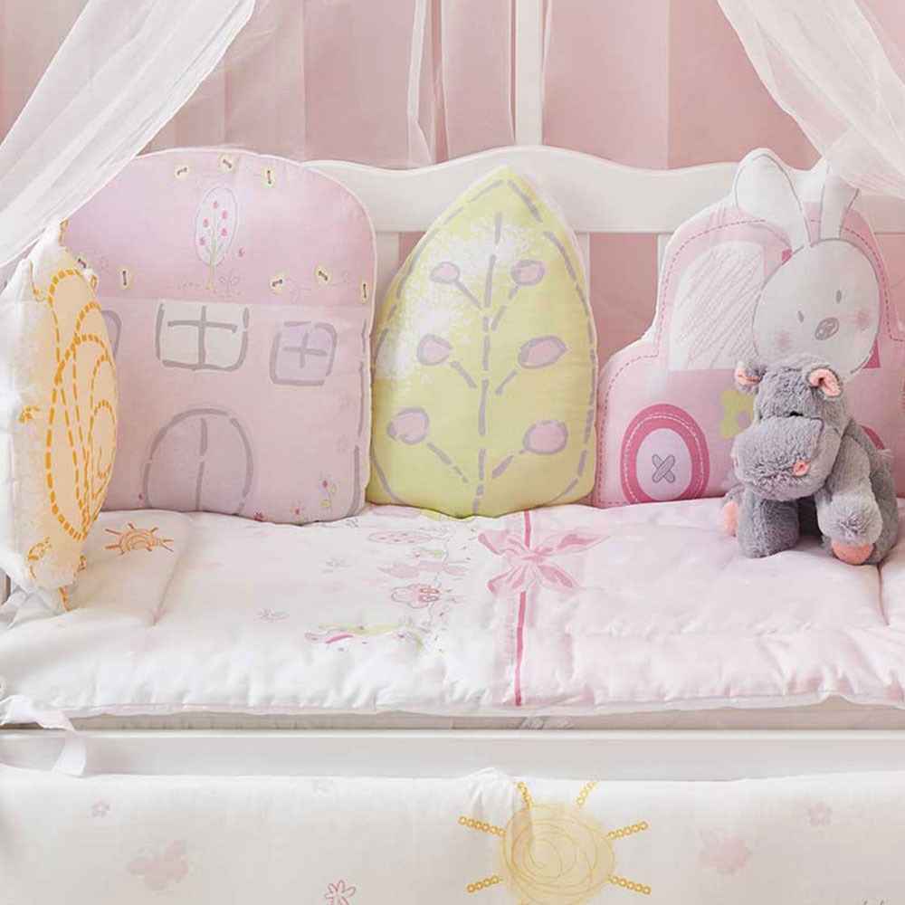Aybi baby Trendy Anne Yanı Beşik Tekstili 10 Parça Pembe