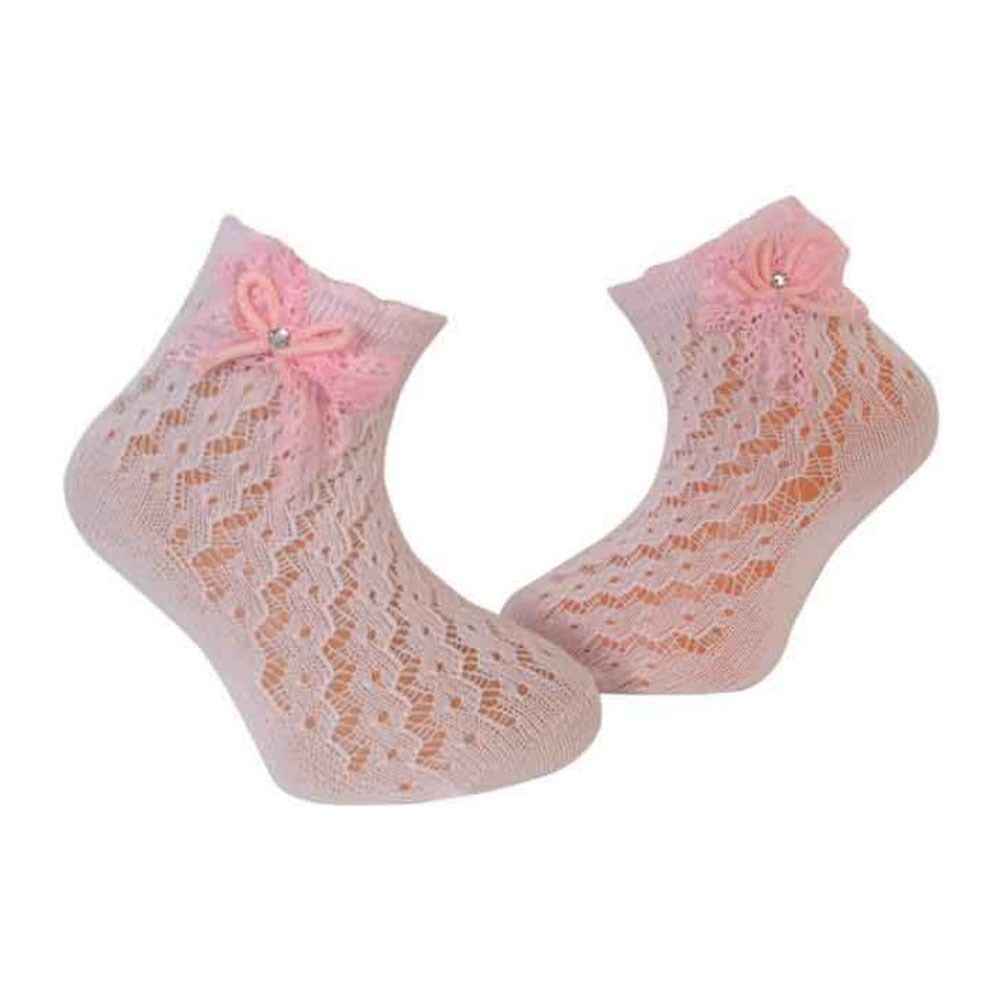 Katamino K24018 Fileli Bebek Çorabı Pembe