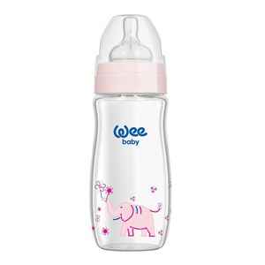 Wee Baby 141 Klasik Plus Cam Biberon 280ml Pembe