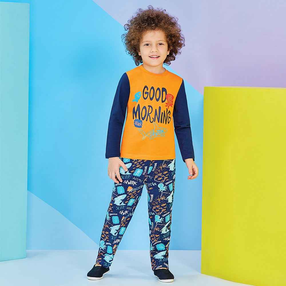 Roly Poly RP1200 Çocuk Pijama Takımı Turuncu