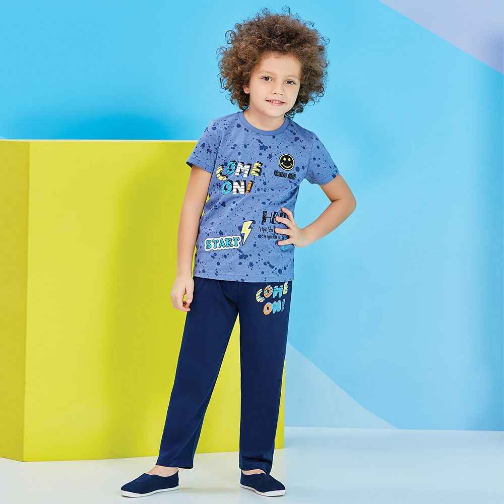 Roly Poly RP1203 Çocuk Pijama Takımı Mavi