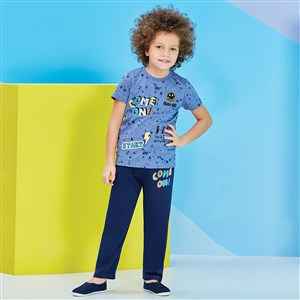 Roly Poly RP1203 Çocuk Pijama Takımı Mavi