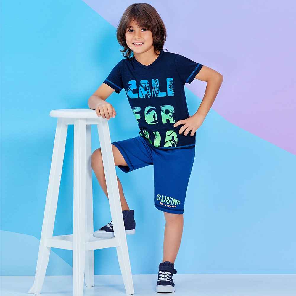 Roly Poly RP1220 Çocuk Bermuda Takımı Lacivert