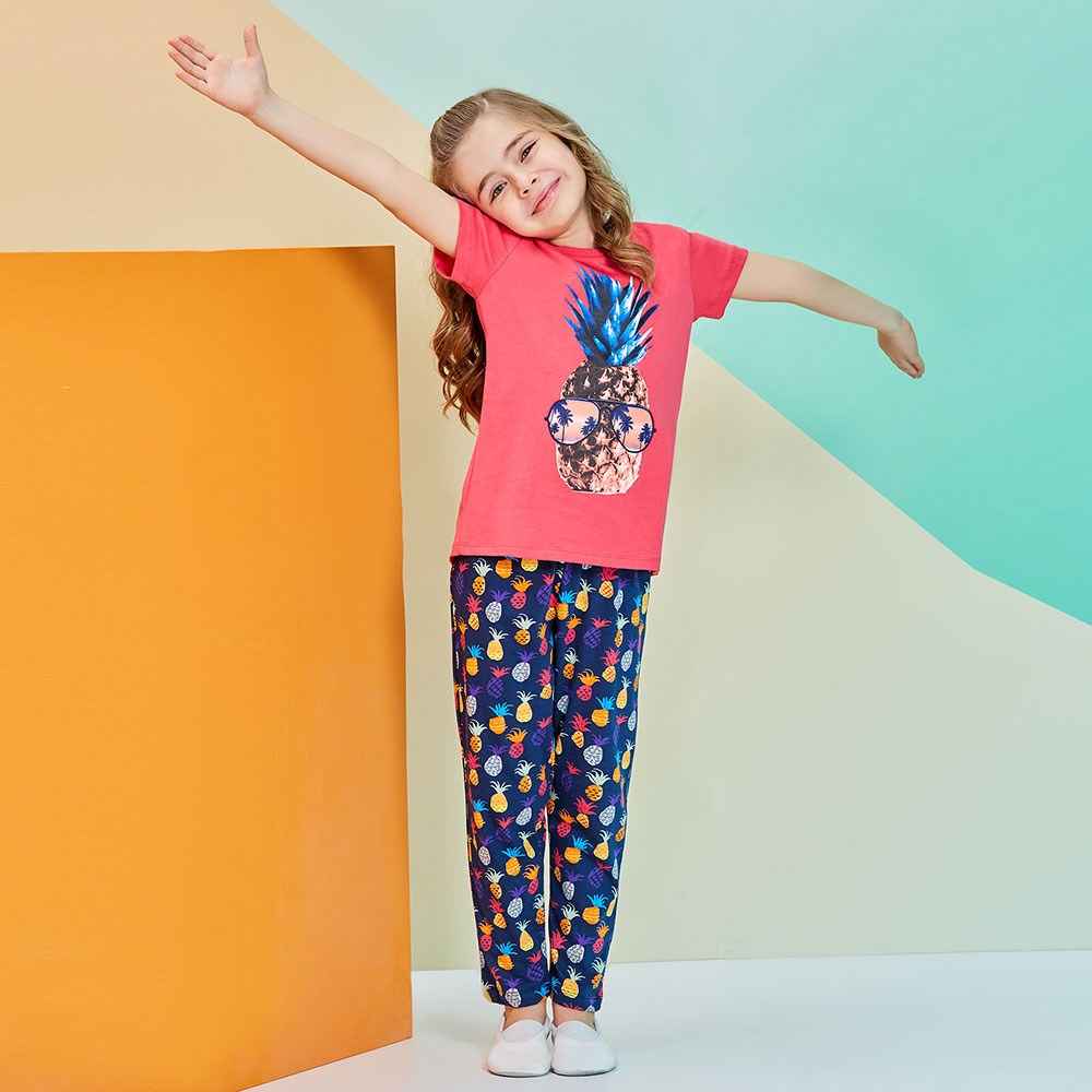 Roly Poly RP1253 Çocuk Pijama Takımı Fuşya