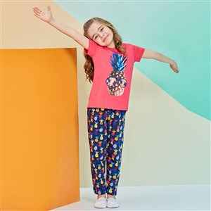 Roly Poly RP1253 Çocuk Pijama Takımı Fuşya