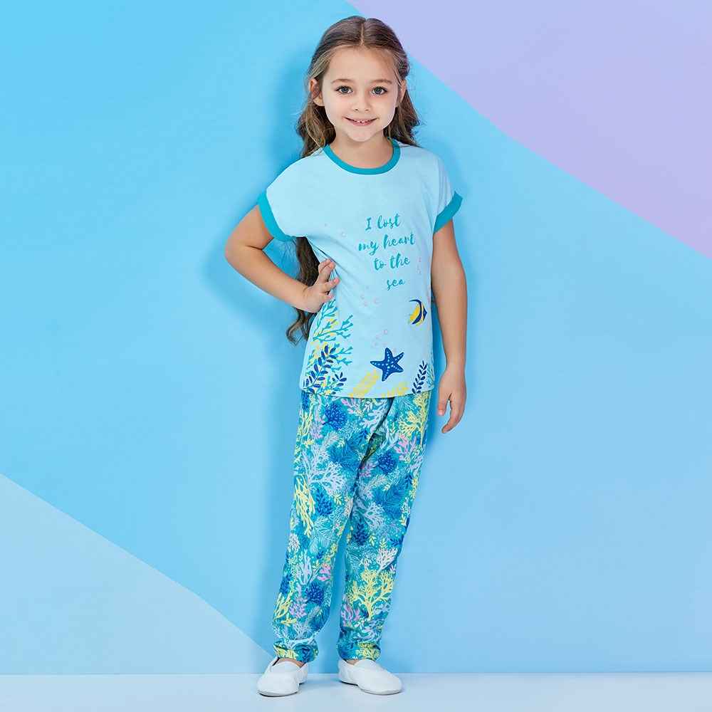 Roly Poly RP1254 Çocuk Pijama Takımı Yeşil