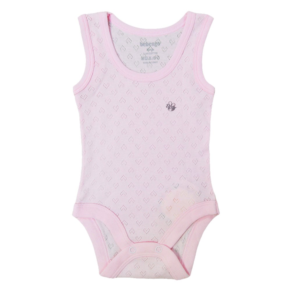 Bebengo Jakarlı Bebek Atlet Body 6874 Pembe