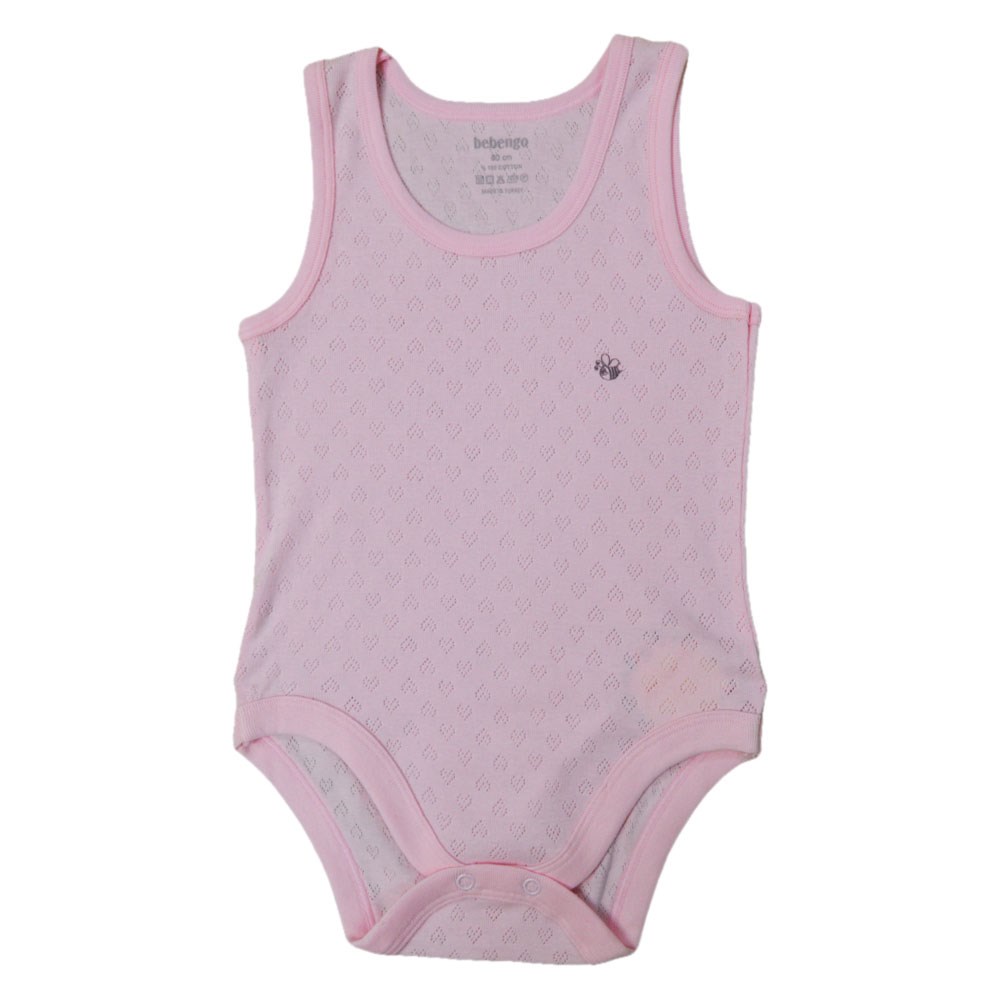 Bebengo Jakarlı Bebek Atlet Body 8692 Pembe