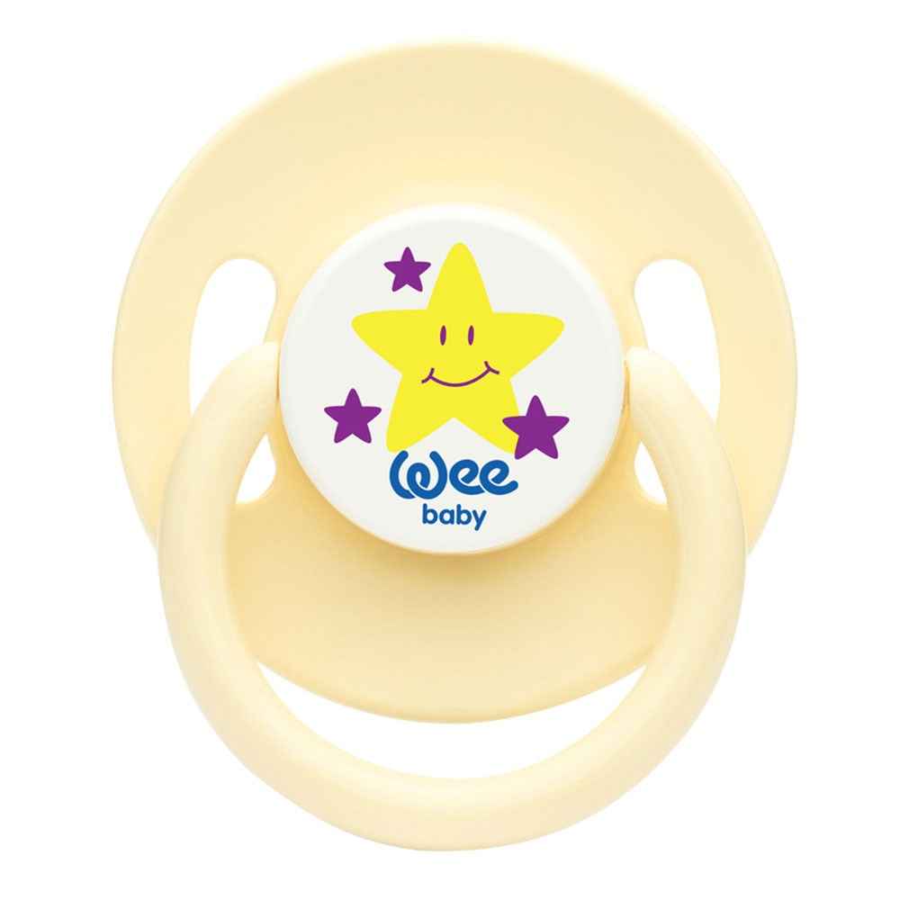 Wee Baby 855 Yuvarlak Gövdeli Yuvarlak Uçlu Emzik No:1 Sarı