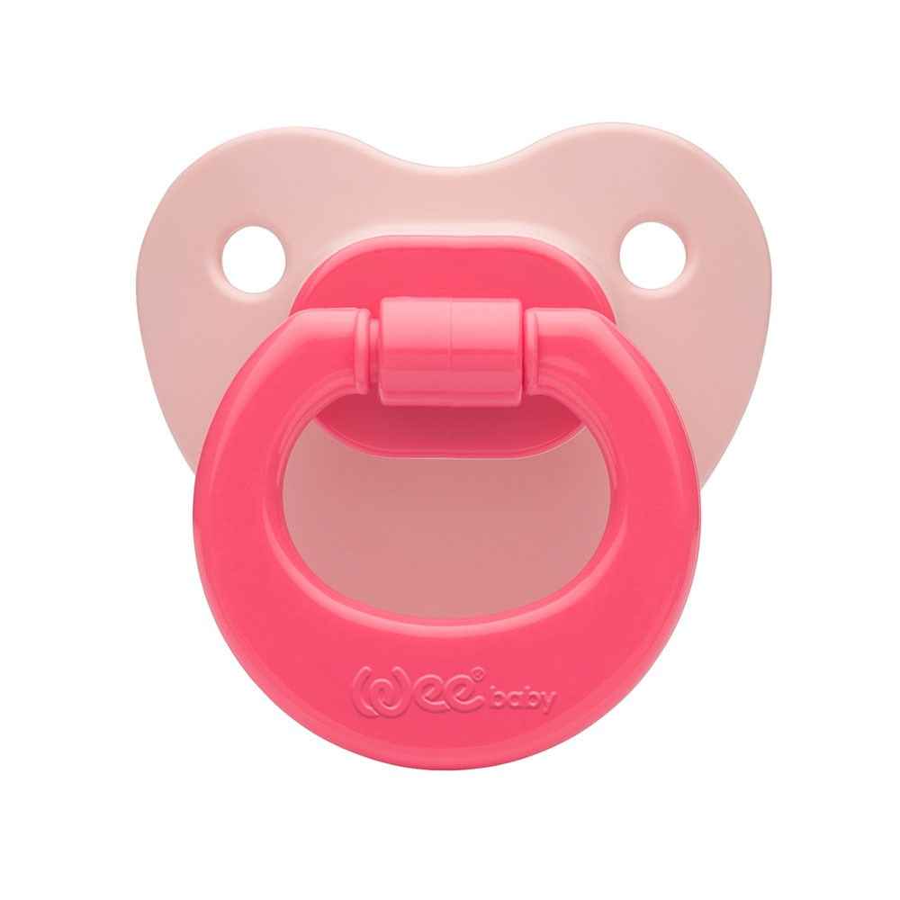 Wee Baby 819 Mat Gövdeli Damaklı Emzik No:2 Pembe