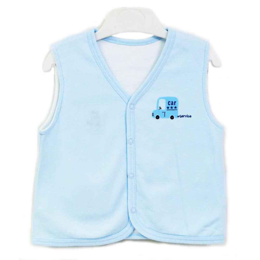 İdil Baby 10607 Bebek Yeleği Mavi