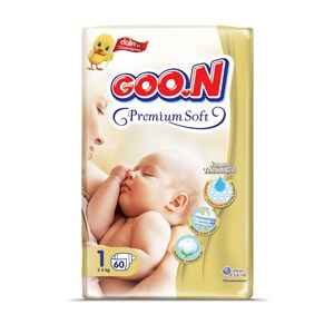 Goon Premium Soft Bant Jumbo Bebek Bezi No:1 2-5 kg 60 Adet 