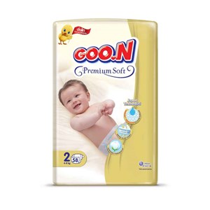 Goon Premium Soft Bant Jumbo Bebek Bezi No:2 4-8 Kg 58 Adet 